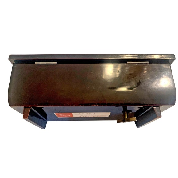 Yutaka Lacquerware Floral Metal Relief Music Jewelry Box Japan #2002 Black Gold - Picture 3 of 7